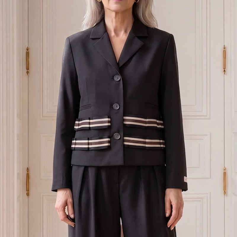 Grace blazer - black