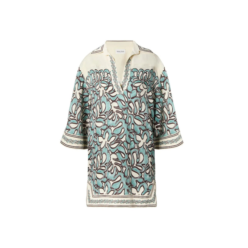 Imogen mini dress - ocean corals