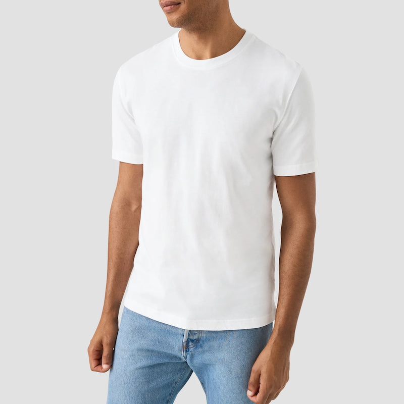 Single jersey supima cotton t-shirt - white