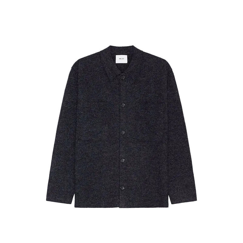 Jonas 6398 Overshirt - antracite grå melange