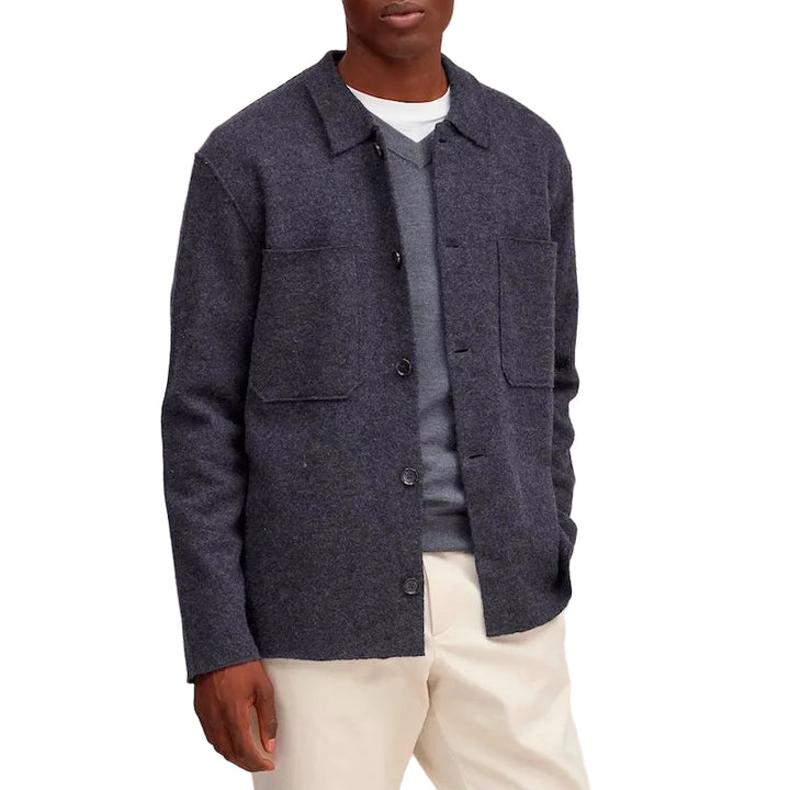 Jonas 6398 Overshirt - antracite grå melange