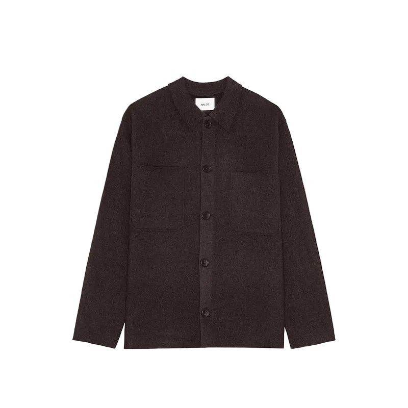 Jonas 6398 Overshirt -deep truffle