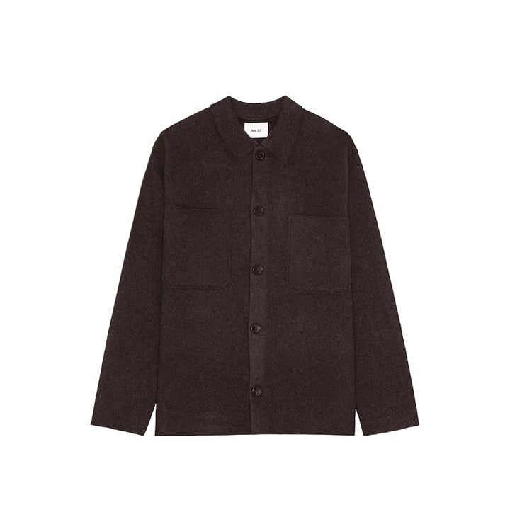 Jonas 6398 Overshirt -deep truffle