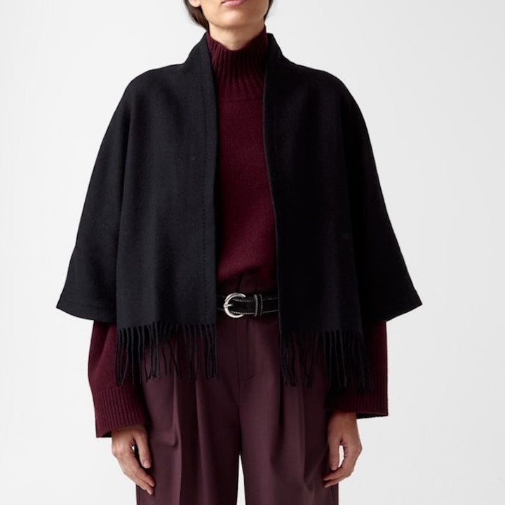 Keyla lambswool jacket - black