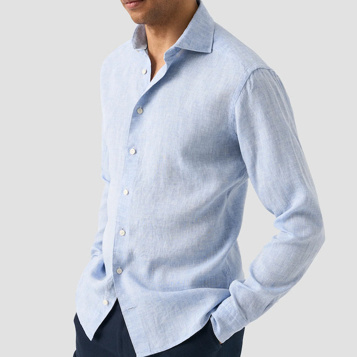 Slim fit Linen shirt - light blue