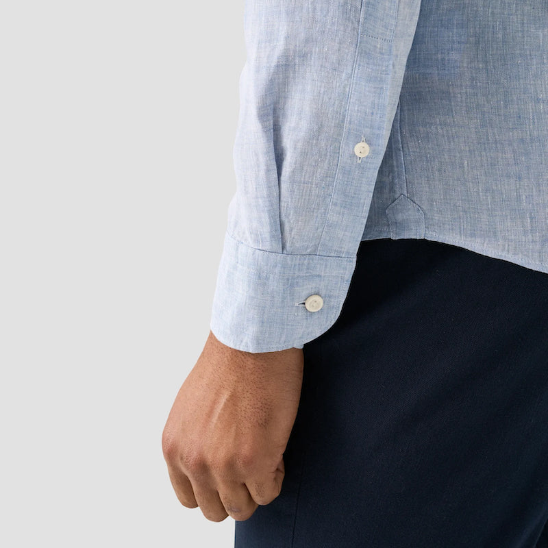 Slim fit Linen shirt - light blue