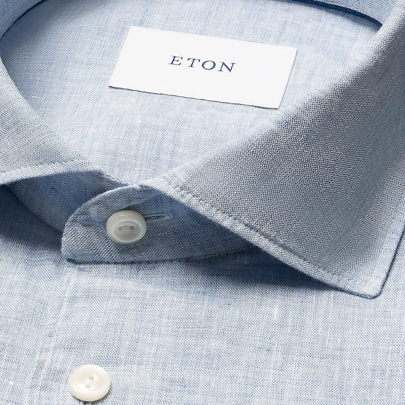 Slim fit Linen shirt - light blue