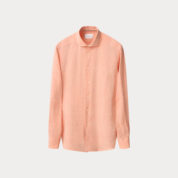 Slim fit Linen shirt - orange