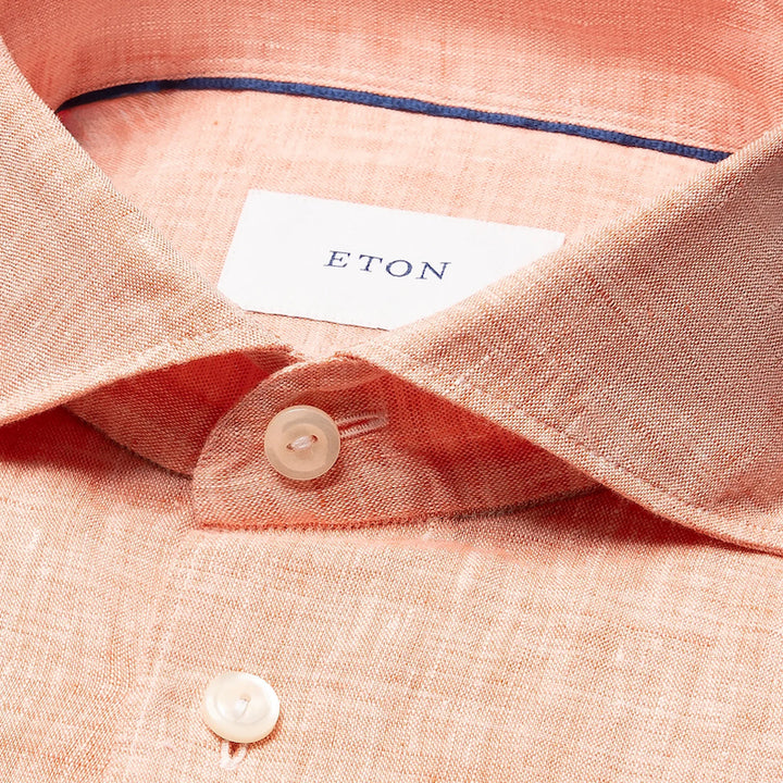 Slim fit Linen shirt - orange