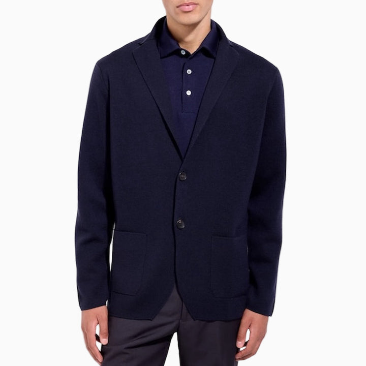 Milano rib single breasted blazer