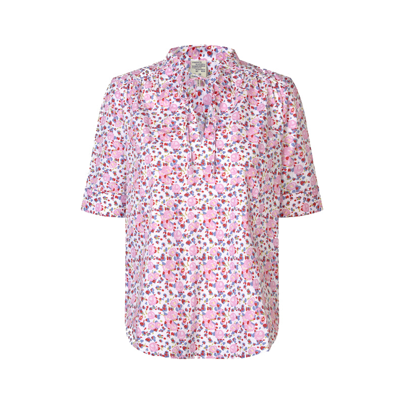 Molly blouse - pink liberty flower