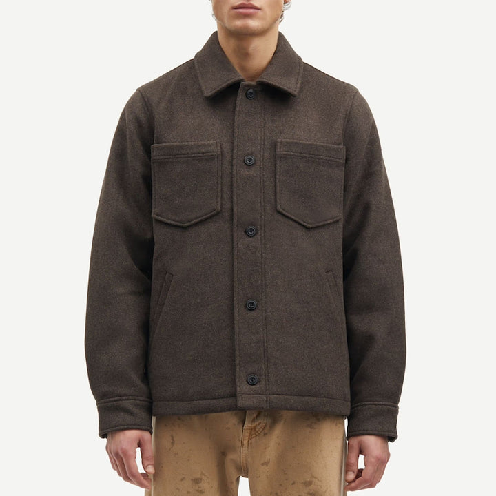 Pally shirt jacket - chocolate torte