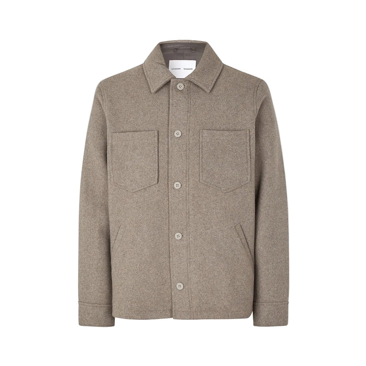 Pally shirt jacket - elephant skin