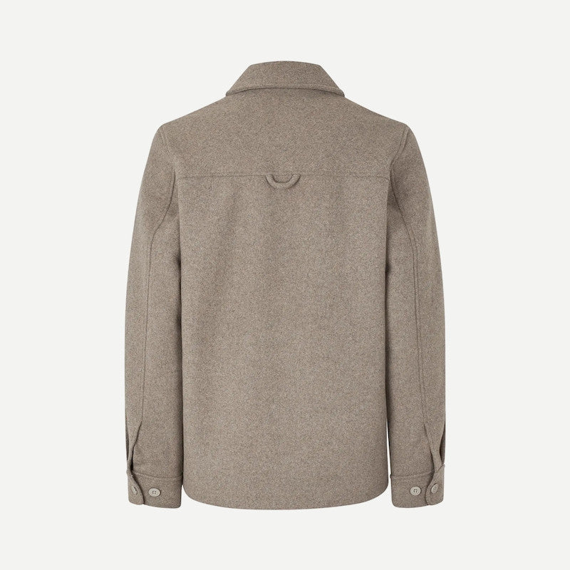 Pally shirt jacket - elephant skin