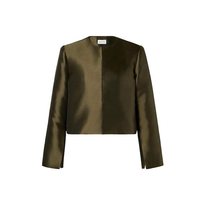 Ruthie cropped blouse - olive