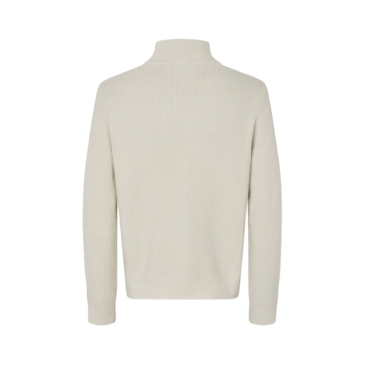 sadem zip cardigan - silver birch