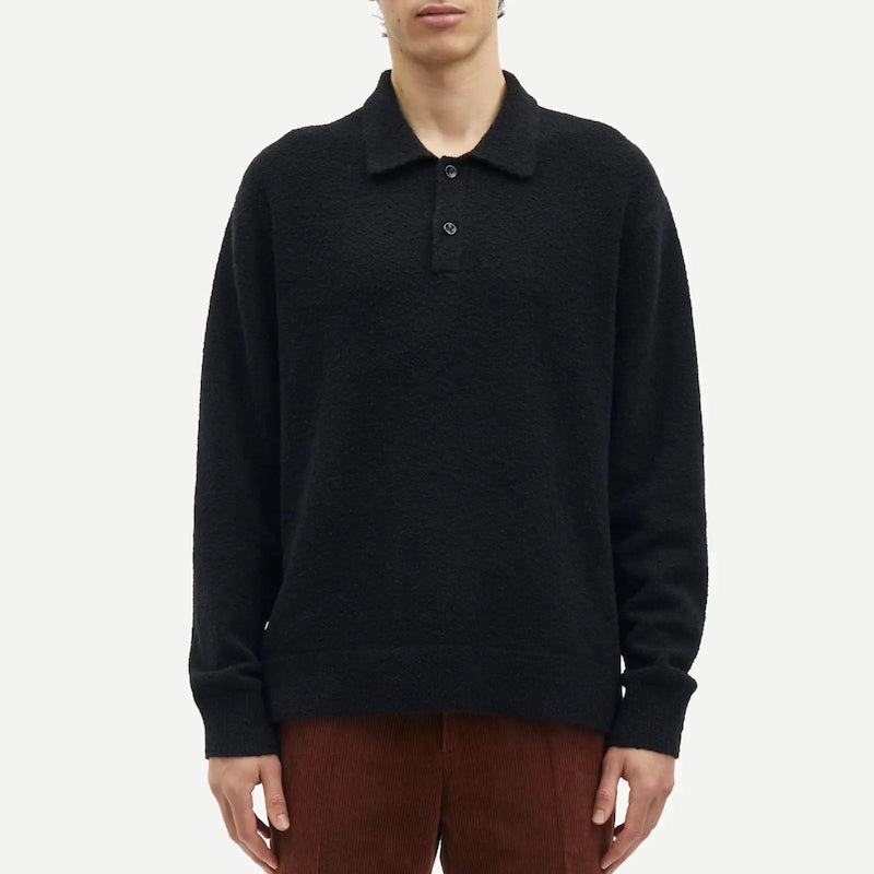 sanino polo - black