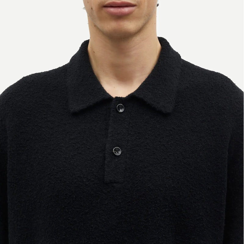 sanino polo - black