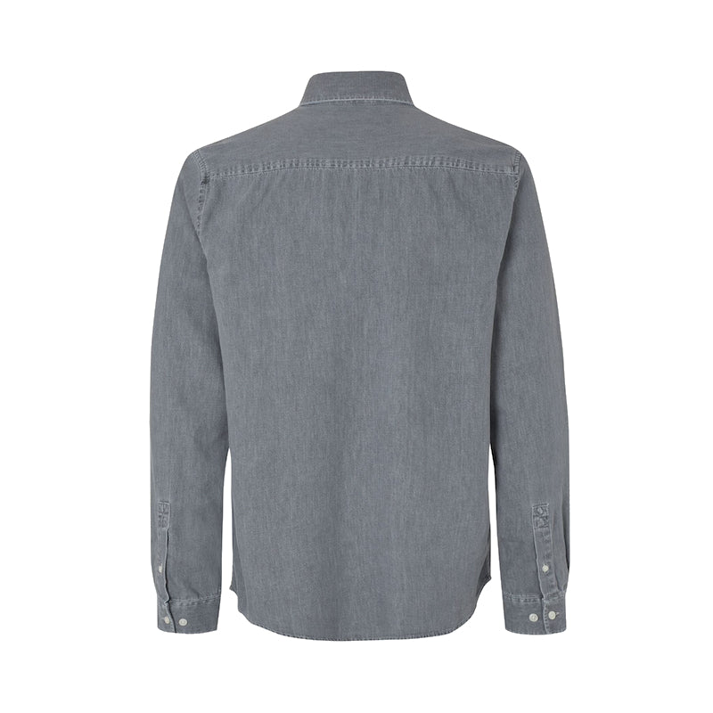 SaRyan p shirt - light grey chambray