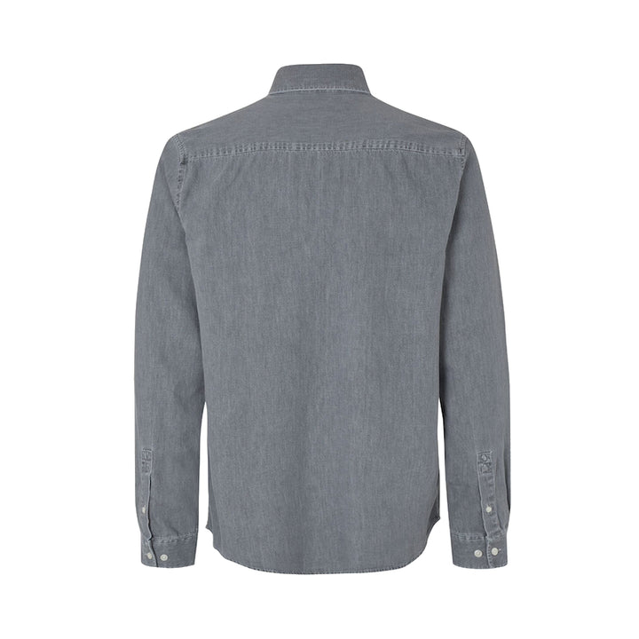 SaRyan p shirt - light grey chambray