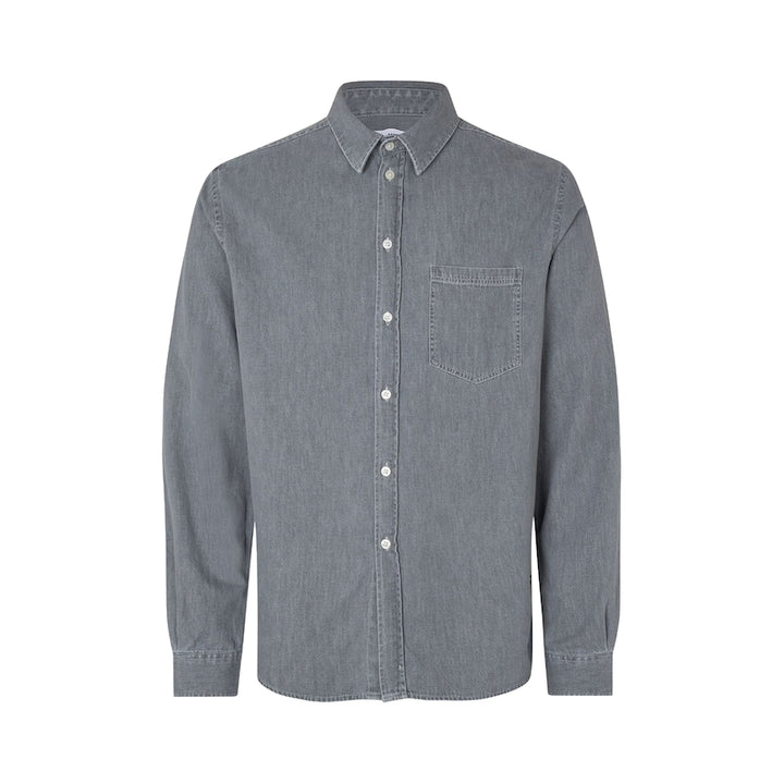 SaRyan p shirt - light grey chambray