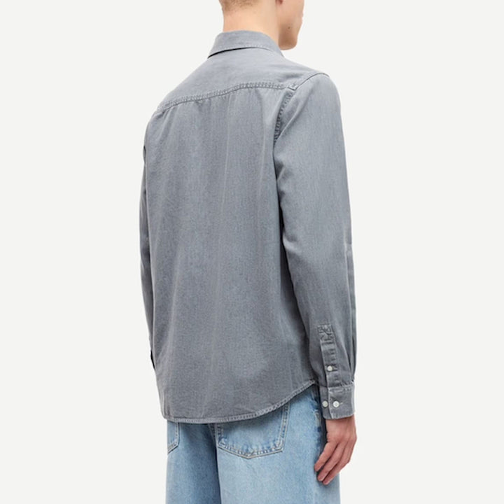 SaRyan p shirt - light grey chambray
