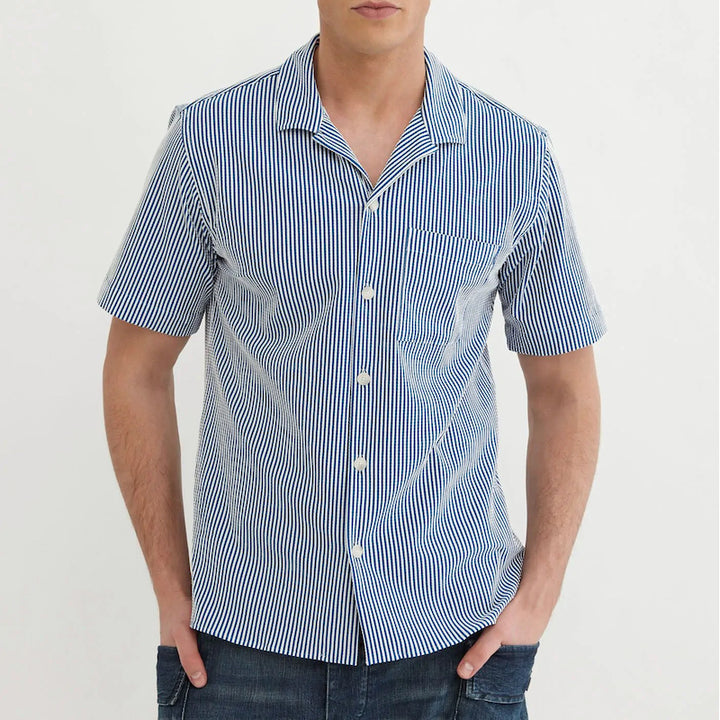Seersucker short sleave shirt