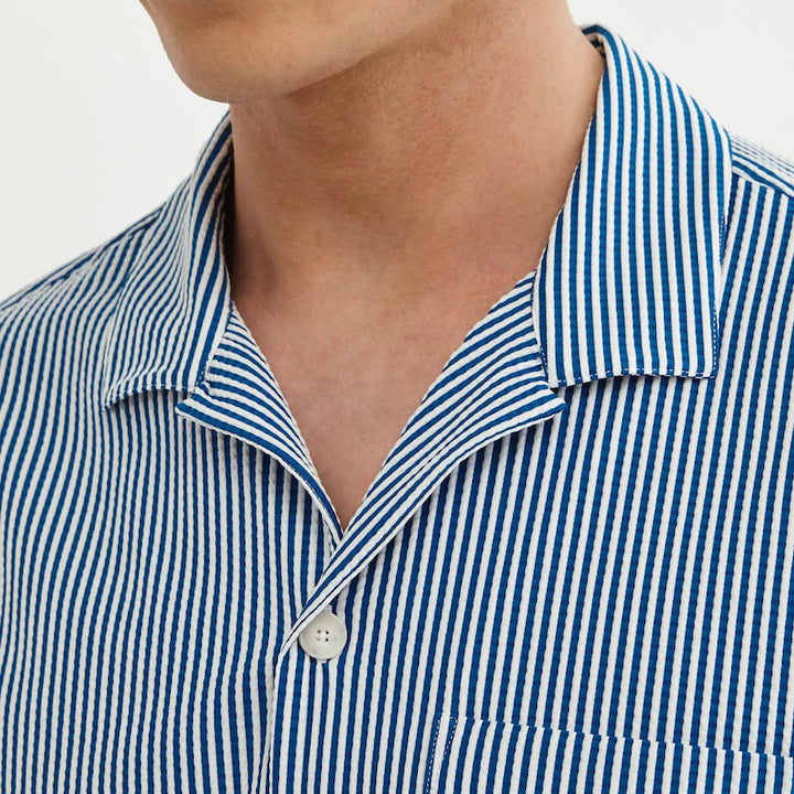 Seersucker short sleave shirt