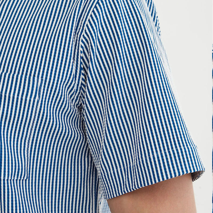 Seersucker short sleave shirt