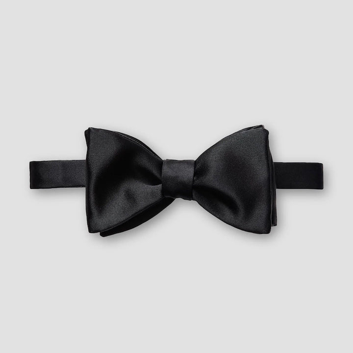 Silk bow tie - self tied