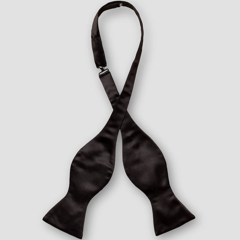 Silk bow tie - self tied