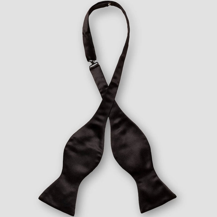 Silk bow tie - self tied