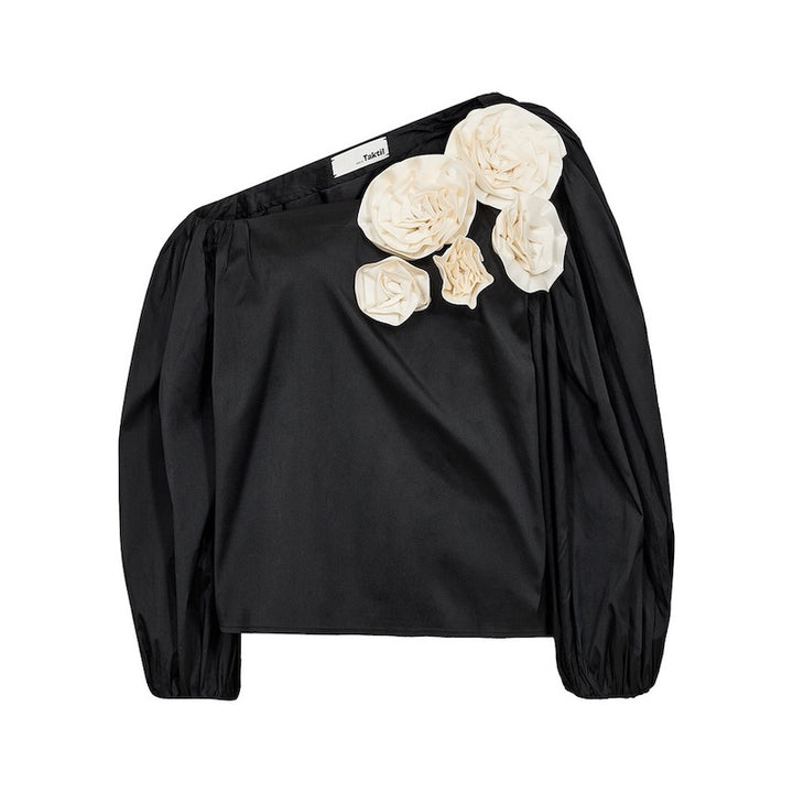 Skye off shoulder blouse - black