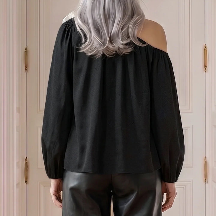 Skye off shoulder blouse - black
