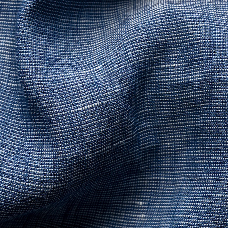 Solid linen shirt - blue