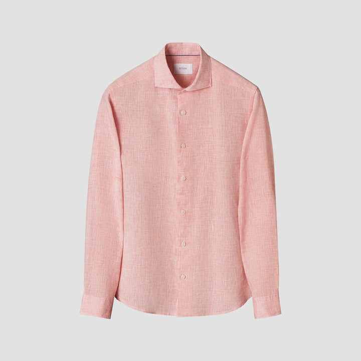 Solid linen shirt - pink
