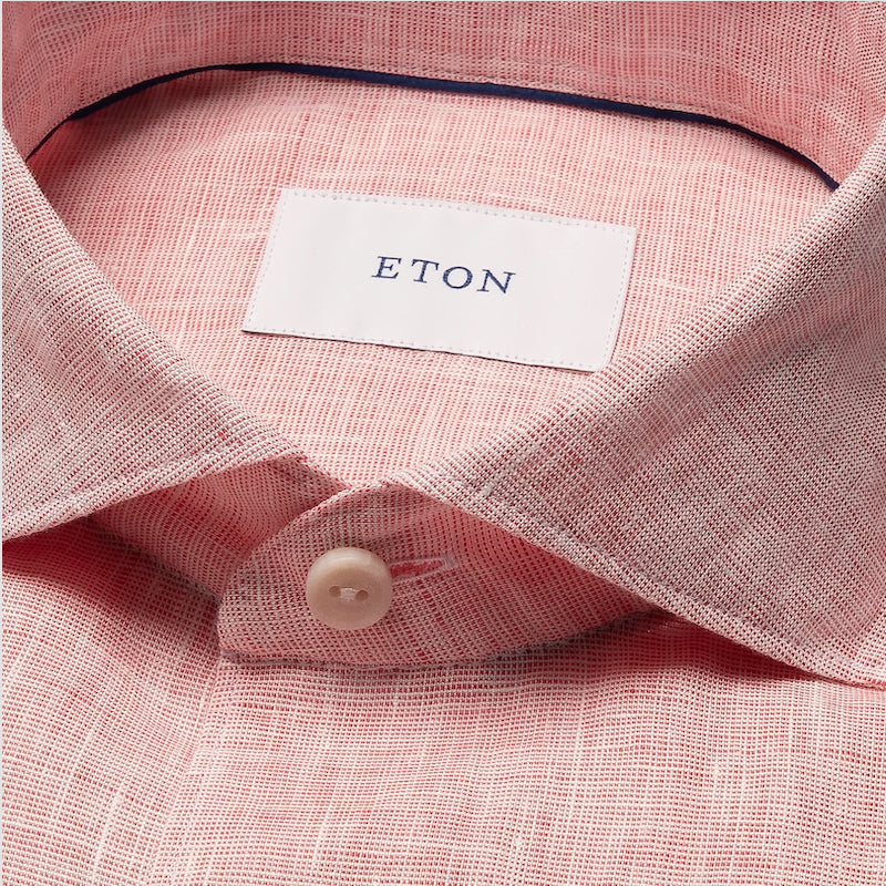 Solid linen shirt - pink