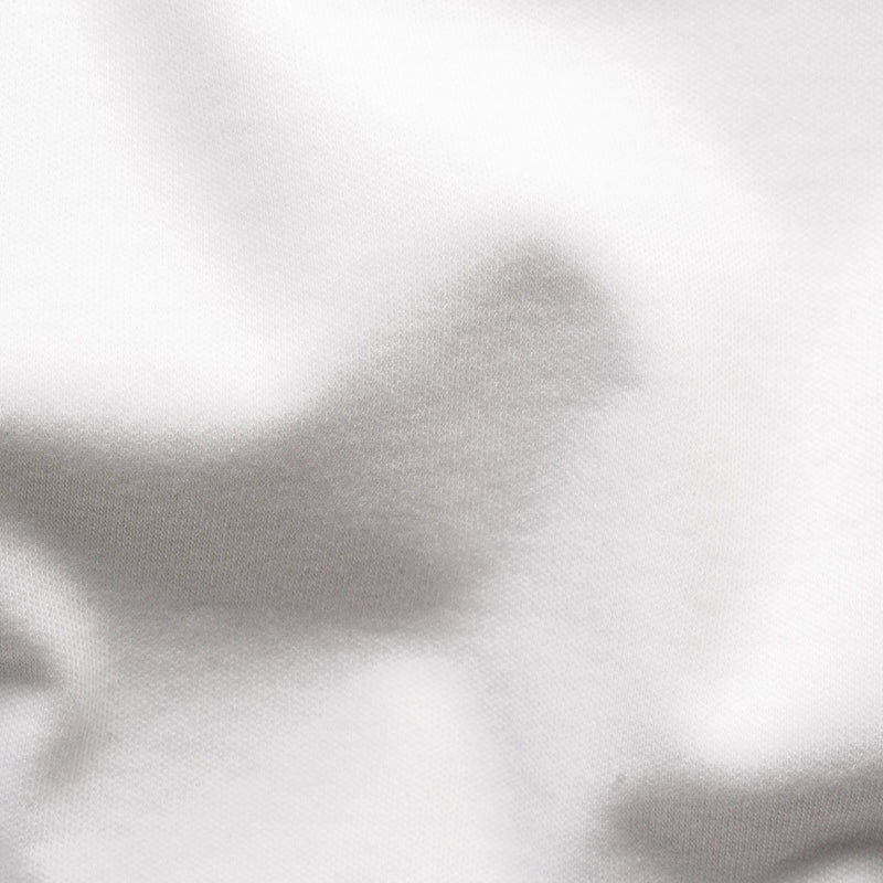 Cotton interlock polo shirt - white
