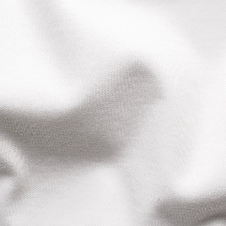 Cotton interlock polo shirt - white