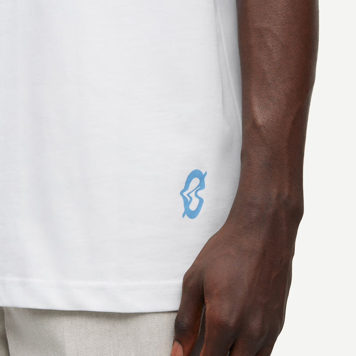SaSwirl t-shirt - swirl blue jasper