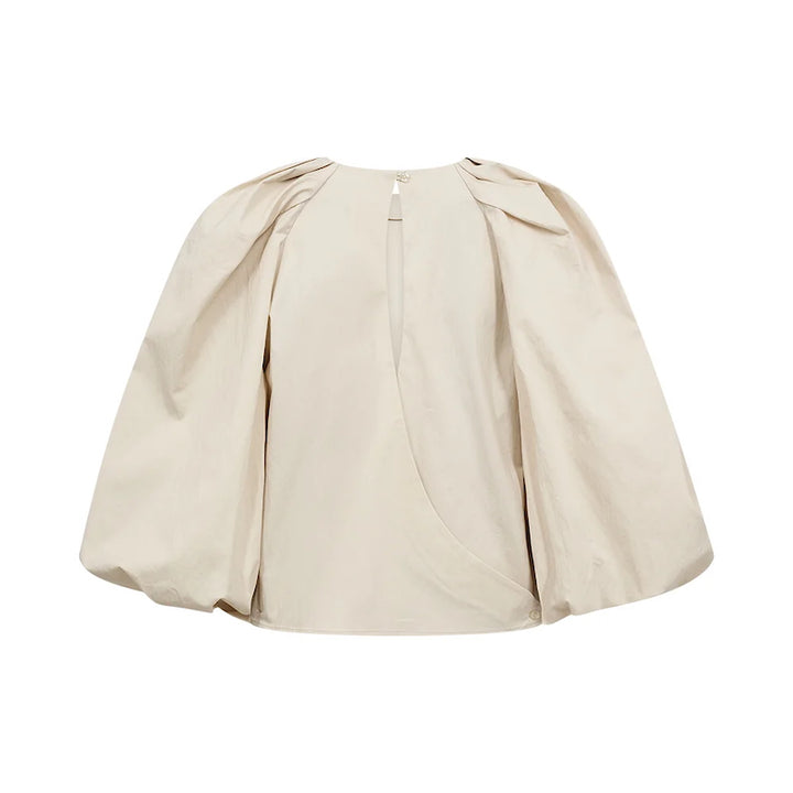 Tania balloon top - vanilla white