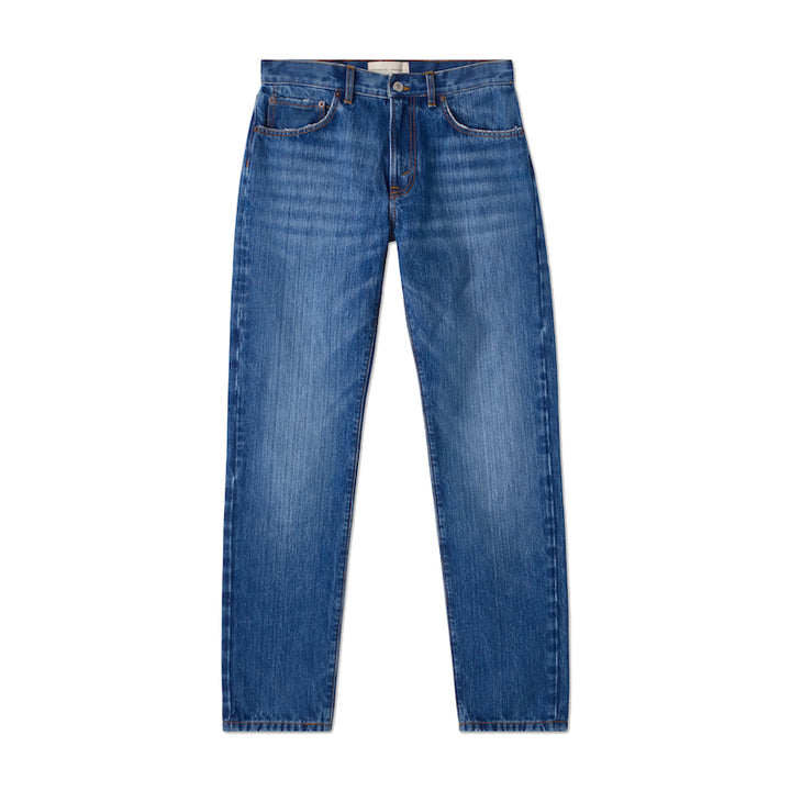 TM005 Tapered - ring spun mid blue