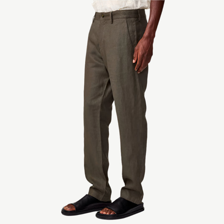 Theo linen 1454 - croc green