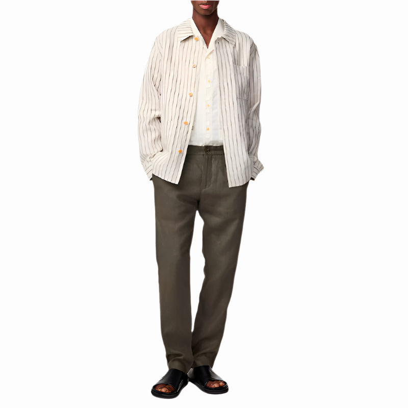 Theo linen 1454 - croc green