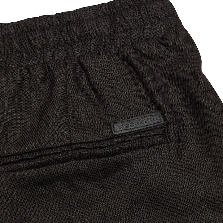 Bommy linen shorts - black