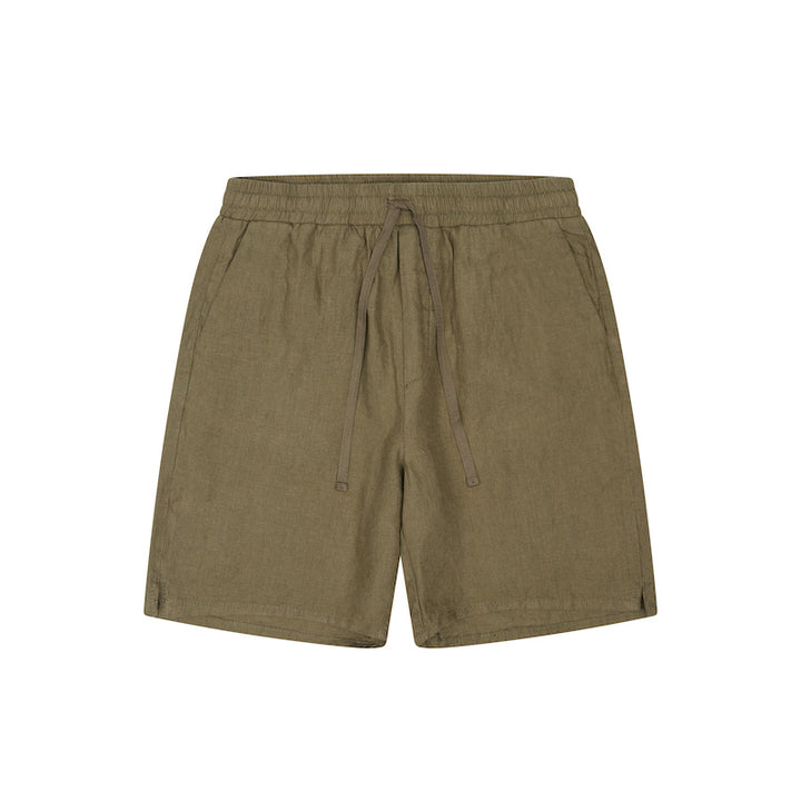Bommy linen shorts - army